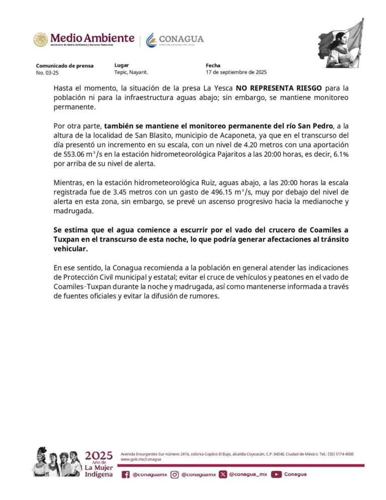 El gobierno del estado de Nayarit informa: